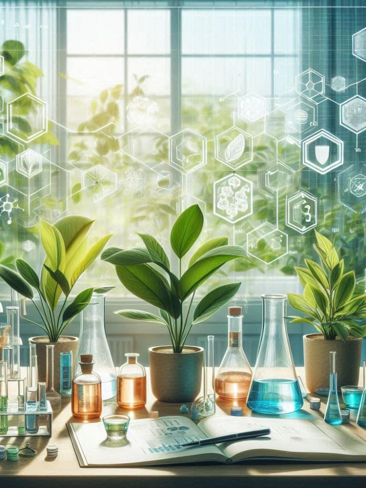 AI generated figure of identification of secondary metabolites in plants.